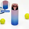 Vaso de Plástico Estudiante Verano Deportes Botella de Agua Popote Beber Directamente Alta Apariencia Escarchado Transfronterizo Vaso de Agua FCM