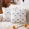 Fundas de almohada decorativas transfronterizas con temática de calabaza de Halloween, los más vendidos de Amazon, con diseños espeluznantes de felpa y acolchados, perfectas para añadir un toque divertido a tu sofá