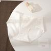 Pantaletas Triángulo de Algodón Puro Transpirables Amigables con la Piel de Cintura Media 10A Antibacterianas con Entrepierna Extendida que No Pellizcan Tallas Grandes