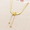 Tohm Cadena Hueso de Serpiente Europea y Americana Transfronteriza Cadena de Clavícula de Diseño de Lujo Sencillo y Accesible Collar de Mariposa de Gama Alta para Mujer