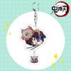 Merchandising de Anime Demon Slayer Llavero Acrílico Soporte Transparente de Doble Cara Colgante Decoración Zenitsu