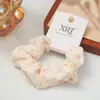 Goma para el cabello de lunares y cuadros estilo coreano para mujer, Alta elasticidad, Accesorio para el cabello, Linda y dulce, Adecuada para caras pequeñas