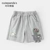 Shorts Panda Kaka para Meninas Roupas de Verão Infantis Calças Casuais de Verão para Meninos Roupas de Bebê Roupas para Bebês e Crianças Calças Infantis