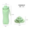 Copo de água de silicone novo, para uso externo, chaleira de silicone portátil resistente a altas temperaturas, ideal para esportes ao ar livre, venda direta da fábrica.