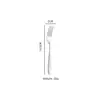 Amazon Vajilla Gruesa Estrella Diamante Acero Inoxidable 410 Cuchillo para Filete, Tenedor y Cuchara Cucharilla de Té Hotel Vajilla Occidental Juego
