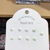 Manicura de Resina Corazón Estéreo Rosa Joyería para Uñas DIY Pendientes Funda para Teléfono Móvil Accesorios Portátiles para Uñas