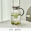 Copo de Água de Luxo Leve Conjunto Doméstico Bule de Água Fria Bule Resistente a Altas Temperaturas Xícara de Chá Hospitalidade Copo de Vidro Simples Conjunto de Chá para Beber Água