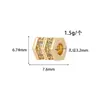 Acessórios de Cristal Banhado a Ouro 14K Preto Fosco Furo Grande Contas Espaçadoras de Zircônia Pulseira Colar DIY Feito à Mão Acessórios Miçangas Joias
