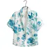Camisas Florais do Sudeste Asiático Transfronteiriças, Manga Curta para Férias de Verão na Praia, Tailândia, Festival de Jogo de Água de Yunnan, Mesmo Estilo para Homens e Mulheres, Havaí