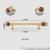 Manija de Latón, Manija Ovalada de un Solo Agujero, Minimalista Moderno Negro para Gabinete, Armario, Puerta de Mueble, Accesorios, Manija de Latón