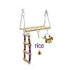 Brinquedos para Pássaros, Brinquedos para Papagaios, Suporte de Brincadeira com Escada, Escada de Escalada, Conjunto de Brinquedos de Ponte Suspensa, Brinquedos de Escalada para Pássaros, Atacado Transfronteiriço