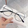 B26106 Gafas Nuevas Retro de Metal con Espejo Plano Unisex Poligonales Estilo Coreano Montura de Gafas Anti Luz Azul
