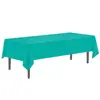 Toalha de Mesa Descartável Lisa Peva Espessada 137*274cm Toalha de Mesa Cor Pura Decoração de Festa Arranjo