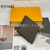 Cartera clásica europea y americana de comercio exterior fuente explosión de moda letras clip corto a cuadros viejos para hombre