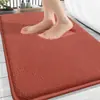 Tapete de Pé Espesso de Espuma de Memória Transfronteiriço, Tapete de Porta de Banheiro Macio de Secagem Rápida, Tapete Antiderrapante para Banheiro, Tapete Absorvente para Piso