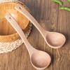 Espátula de Madera sin Pintar ni Encerar Cuchara de Madera 22cm Espátula Redonda Pequeña Disponibles en Múltiples Especificaciones