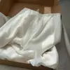 Pantalones de pierna ancha de algodón y lino cropped para mujer, Nuevo estilo Verano 2026, Estilo Old Money, Cintura alta de ramio casual Tencel lino rectos