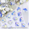 6*8mm Diamante de Cristal Forma de Abanico Planos Fondo Plano Forma Especial DIY Usables Accesorios para Uñas Joyería para Uñas Artísticas Diamante para Uñas Artísticas Venta al por Mayor