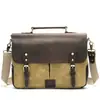 Maletín de piel de vaca de capa superior maletín portátil de cuero de un solo hombro bolsa para computadora casual simple para hombres de negocios al por mayor