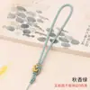 Corda de mão nó de coração amarrar fivela da paz cristal corda de pingente enrolada à mão diy bodhi texto brincar corda de carro atacado