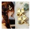 Pasador de Pelo Retro con Forma de Hoja Tridimensional Estilo Bosque Dulce y Fresco Rama de Olivo Pinza Lateral Moda Nicho Accesorios para el Cabello Creativos Venta al por Mayor