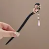 Pasador de Pelo con Borla Floral Fresco y Elegante, Nuevo Pasador Diario Estilo Chino, Pasador de Tocados de Ajedrez y Cartas Estilo Chino Dinastía Han