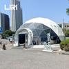Liri suministra tienda impermeable transparente semiesférica, pabellón de exposición temporal para actividades inmobiliarias, tienda esférica, construcción rápida