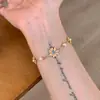 Pulseira Popular de Margarida e Pérola do Xiaohongshu para Mulheres, Exquisita e de Alto Padrão, Moderna, Estilo Simples e Fresco, Joia Única para Atacado