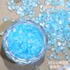 Cristal de vidrio, grava, joyería para uñas, hielo japonés, piedra polarizada transparente, material para uñas, accesorios para uñas de colores mixtos