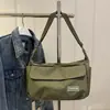 Otoño e Invierno 2025 Nueva Moda Tendencia Estilo Coreano Bolso Cruzado Simple de Nylon Bolso Cuadrado Pequeño Bolso Casual Bolso Cruzado de un Solo Hombro