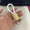 Llavero de cuerda tejida a mano de cuero para coche personalidad creativo colgante de llave patrón de texto imprimible venta al por mayor de fábrica