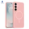 Capa de celular com sensação de pele Samsung S26 Ultra aplicável em outros países, capa magnética S26fe com orifício de precisão, capa protetora anti-queda S25u