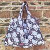 Bolsa de Compras Plegable para Supermercado Tela Floral Portátil Poliéster Bolsa de Almacenamiento Portátil Gran Capacidad Rectangular Engrosada Venta al por Mayor