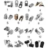 Accesorios para Resortes de Gas de Varilla Hidráulica Junta Rótula Cabeza Plana Cabeza en T Conector de Cabeza Varilla de Soporte Junta de Varilla de Soporte Abrazadera Tornillo Soporte