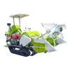 Cosechadora Combinada de Arroz y Trigo, Equipo de Cosecha Agrícola Pequeño Tipo Oruga Totalmente Automático, Máquina Cosechadora y Trilladora de Arroz y Trigo