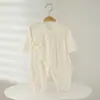 Macacão de modal para bebê recém-nascido, fino de verão para meninos e meninas, roupas de bebê ha, roupas para recém-nascidos 0-1 meses monge