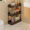 Estante de Almacenamiento Específico para Baño, Organizador de Baño de Pie, Relleno de Espacio para el Lado del Lavabo en el Baño