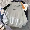 Moletom Espesso com Forro de Lã Feminino para Outono e Inverno 2026, Estilo Novo, Estilo Casual e Preguiçoso, Design Versátil, Blusa de Caimento Solto para Estudantes