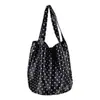 Bolsa de Lona con Lunares de Gran Capacidad Estilo Coreano 2026 Nuevo Estilo Perezoso para Viajes Cotidianos, Bolso de Mano de Hombro Único para Mujer
