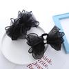 Accesorios para el cabello de princesa de Escape, clip de agarre con lazo de malla, temperamento de sensación avanzada, clip para el cabello en la parte posterior de la cabeza, tocado con clip de tiburón