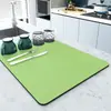 Tapete Escurridor de Cocina, Tapete Absorbente de Tierra de Diatomeas para Encimera, Tapete para Ollas, Tapete Aislante de Calor, Posavasos para Barra, Tapete para Secar Platos, No Lavable