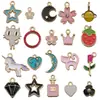 Aleación de dibujos animados creativa gota de aceite 20 accesorios de joyería diy pulsera hecha a mano accesorios de joyería con cuentas bolsa mixta al por mayor