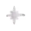 Pendientes de alta calidad que no se decoloran, con clip de hueso de oreja de circonita, nuevos nichos únicos, con clip de oreja sin oreja de estrella de arroz