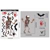 Adesivos de Halloween Transfronteiriços Abóbora Crânio Criativos Papel Eletrostático Atmosfera de Terror Aranha Marca de Mão Sangrenta Adesivos de Vidro Atacado