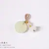 Accesorios para Pulsera Colgante de Jade DIY Cerradura de Semilla de Loto Accesorios Colgante de Frijol de Jade de Raíz de Loto