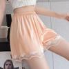 Pantalones de Encaje de Seguridad de Seda de Hielo para Mujer, Verano Delgados Antiexposición, Se Pueden Usar Afuera Sin Enrollarse, Shorts Holgados para Casa, Leggings, Seguro
