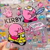 Kirby lindo Estrella Kirby caricatura gelatina 3D pegatina diario DIY funda de teléfono decoración de tableta pegatina impermeable