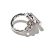 Anillo de Hebilla Ot Personalizado para Mujer, Moda Retro Nuevo Estilo, Anillo Sencillo, Anillo Exagerado de Dedo Índice Rock Hip-Hop Punk, Moderno