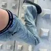 Jeans de Pierna Recta para Hombre, Estilo Otoño e Invierno, Pantalones Estilo Retro Americano High Street, Pantalones de Pierna Ancha Sueltos de Marca de Tendencia
