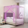 Cama Grande de Retazos con Mosquitero Tradicional para Uso Doméstico, Adecuada para Camas de 2.5 m, Camas de 3 m y Cunas de 3.9 m